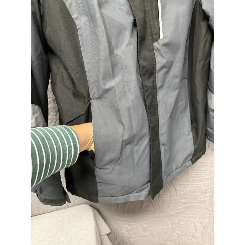 Swiss Tech‎ Black Gray Full Zip Hooded Jacket Coat Youth XXL  18